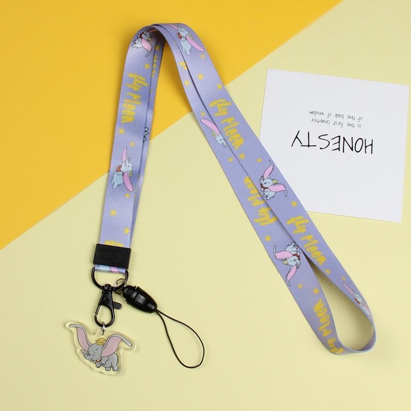Cartoon Mobile Phone Lanyard, Cute Pendant, Wide And Flat Braided Belt, Lanyard, Key, Badge, Card Cover, Neck Lanyard.