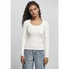 Pull Femme Grandes Tailles Urban Classics Wide Neckline - Blanc