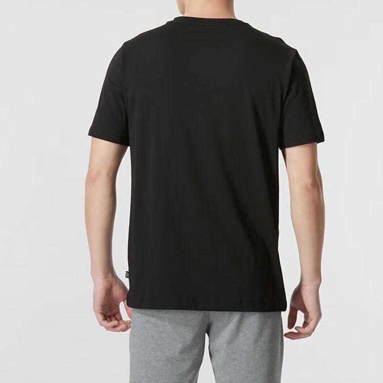Puma Футболка с коротким рукавом и принтом логотипа American Vintage Letter, дышащая, мужская, черная 630562-01