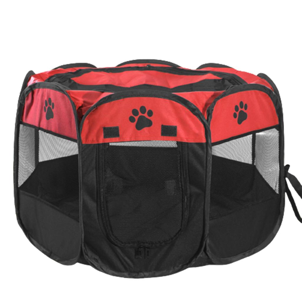 Portable Foldable Waterproof Pet Playpen Open-Air Oxford Air Mesh Playpen and Exercise Pen Tent