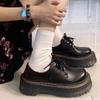 Женские ботинки Мартина на ретро-платформе на шнуровке 2025: Стиль интернет-знаменитости, Кожа на толстой подошве, Мода JK