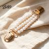 Pearl Embellished Dress Clip Vintage Sweater Clips for Women Girls, Retro Faux Pearl/Floral Cardigan Clips, Elegant Collar Waist Alteration