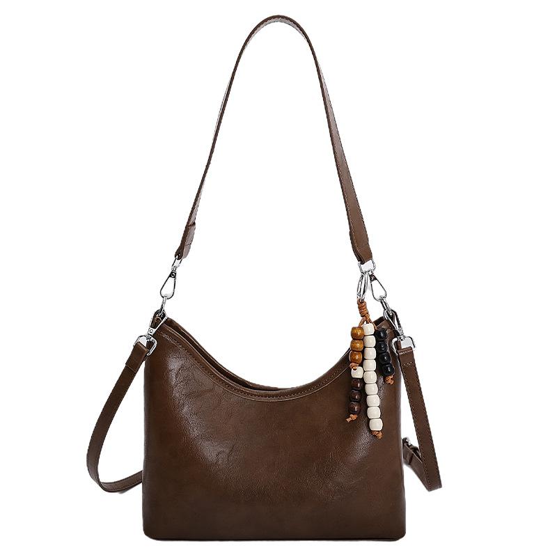 Маленькая сумка высокого класса женская 2025 новая осенне-зимняя модная универсальная сумка-мессенджер ретро на плечо подмышку сумка-ведро