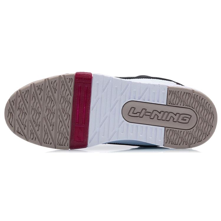 Li Ning Скользкие Низкие Кеды для Скейтборда Женские Белые Черные AGCR400-2