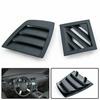 Dashboard Side Air Vent Outlet Cover Trim Bezels for Dodge Charger 2006-10 Black