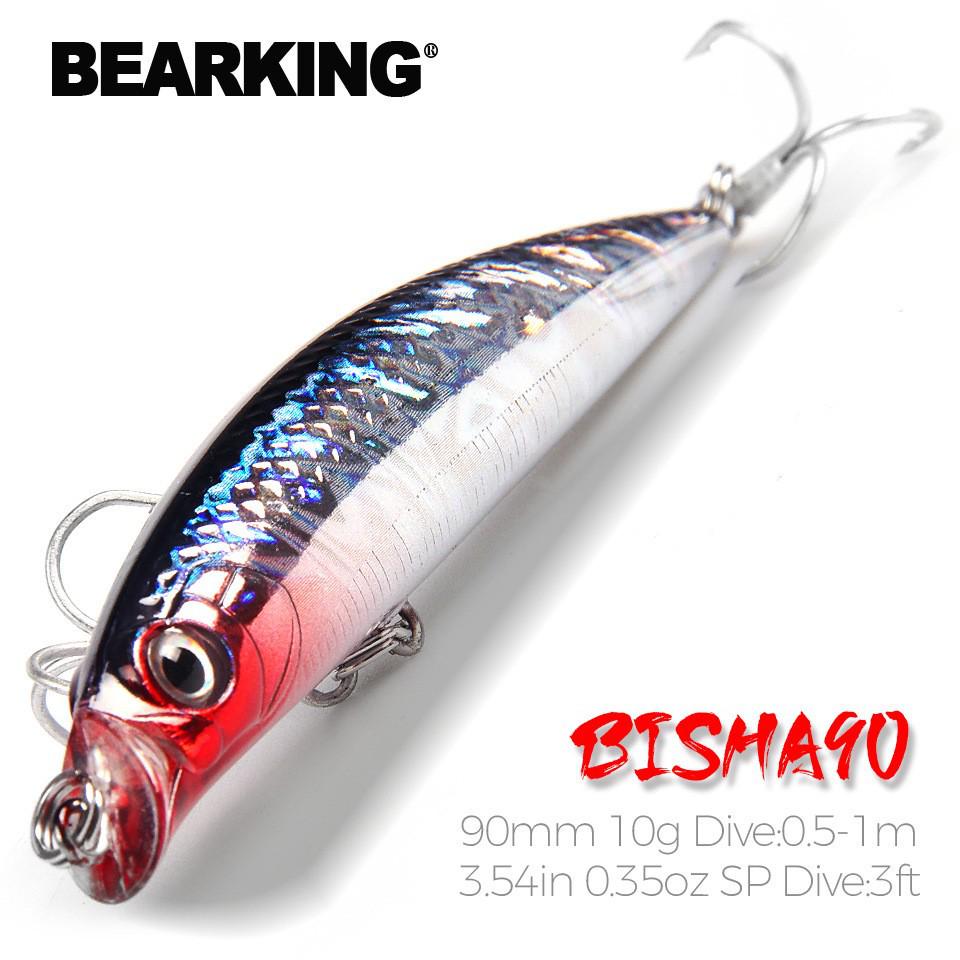 Плавающая приманка-минноу Bearking Xiong Wang, 90 мм, 10 г, 6 цветов, Дальний заброс.