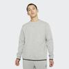 Nike Спортивная одежда Технический флис Свободный крой с круглым вырезом и длинными рукавами Мужские топы Серый DA0399-010