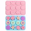 Multicavity Mix Flower Silicone Chocolate Mold Daisy Candy Biscuit Jelly Cake Decor Mould DIY Blossom Soap Candle Mold Ice Tray