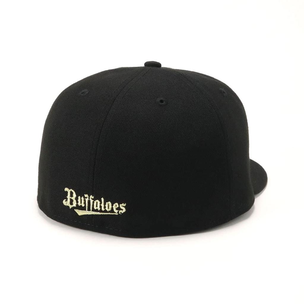 [New Era] Cap, Japanese Professional Baseball Hat, Orix Buffaloes 2 7 12 5950 NPB ORIBUF BLK GLD 23J