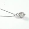 Коробка для вас и бриллиантовое ожерелье из платины высокого класса с подвеской SI класса хорошей огранки, бесцветный прозрачный, сертификат подлинности в комплекте [Jewelry Me]