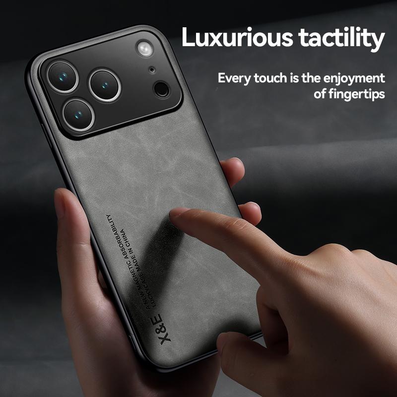 Роскошный противоударный чехол для iPhone 17 Pro Max Защитная крышка Магнитный автомобильный держатель Чехол для телефона Fundas для iPhone 17 Air 17Pro