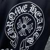 8043 CHROME HEARTS 2025 Лето Новая Высококачественная Хлопковая Круглая Горловина Свободная Футболка Большого Размера Для Мужчин и Женщин Парная Футболка