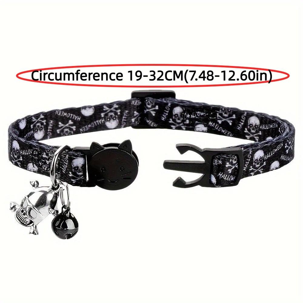 Polyester Halloween Cat Collar Decorative Charm Decorative Collar Pet Safety Buckle Collar Kittens