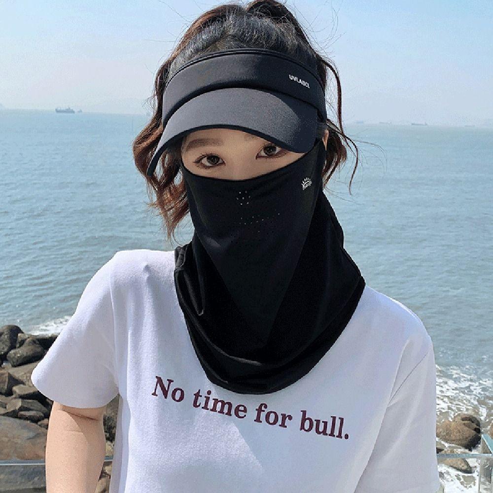 Breathable Summer Face Veil Sun Protection Neckline Face Cover Outdoor Sports