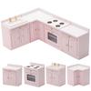 1/12 Kitchen Cooking Sink Doll Mini Table Cabinets Counter Toy Model
