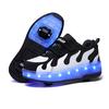 Single Wheel Runaway Shoes LED Light Shoes Luminous Men's and Children's Roller Skates