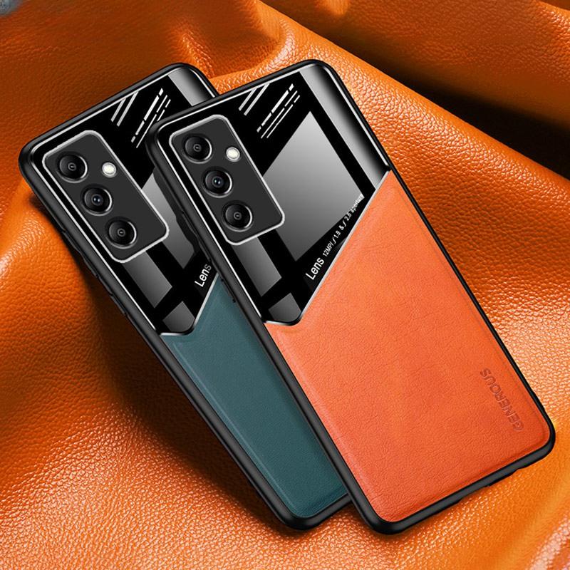 Luxury Leather Phone Case For Samsung Galaxy A14 A24 A34 A54 M14 5G M04 A04 A04E A04S Magnetic Silicone Protection Case Cover