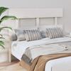 VidaXL Headboard White 124x3x81 Cm Solid Pine Wood 819061