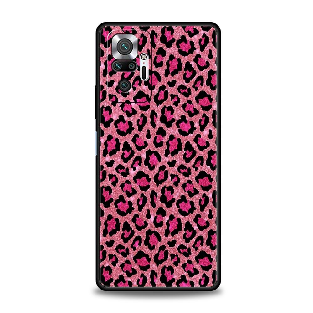 Чехол для телефона для Xiaomi Redmi Note 13 12 5G 9S 9 8 10 11 Pro 9T 13C 12C 10C 9C 9A 7 Pro Мягкий силиконовый чехол Принт леопарда гепарда