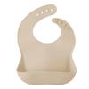 Regalo Baby Silicone Feeding Apron with Bib and Waterproof and Suitable for Baby Easy To Dishwasher Beige Bib, Saucer, Adjustable, Food, Daycare,