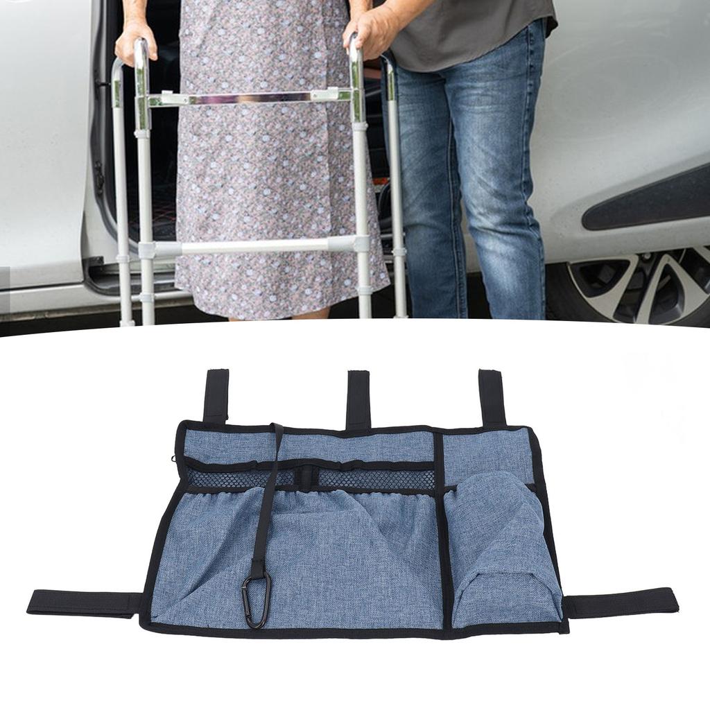 Подвесная сумка для инвалидной коляски, водонепроницаемая, портативная, подлокотник, боковое хранилище, сменные аксессуары