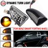 2PCS Smoked Lens Amber LED Dynamic Side Marker Light Turn Signal Lights for Smart Fortwo 451 MK1 & MKII 2007-2015