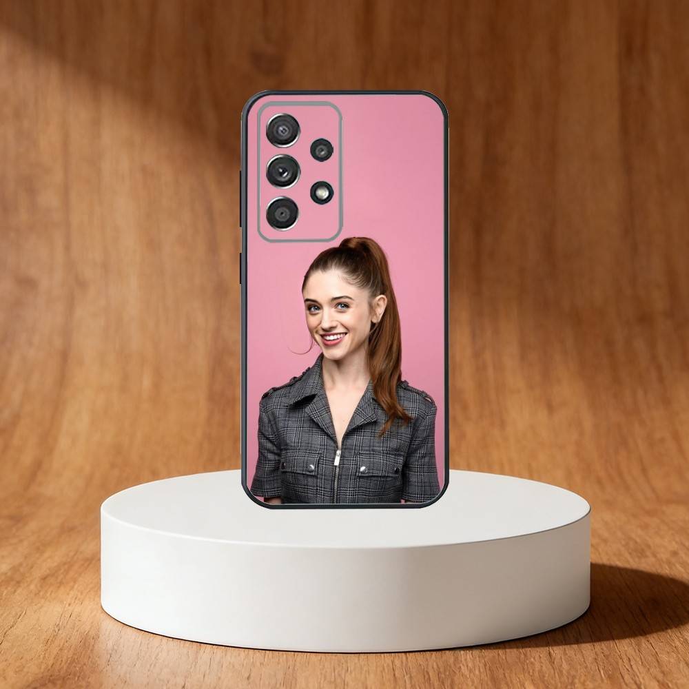 Actress Natalia Dyer Phone Case For Samsung S25,S24,S21,S22,S23,S30,Ultra,S20,Plus,Fe,Note,10,9,5G Black Cover