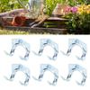 10pcs Accessory Kit Tool Hanger Hooks Double Bracket Double Tool Hooks Storage Hook Set For Shed
