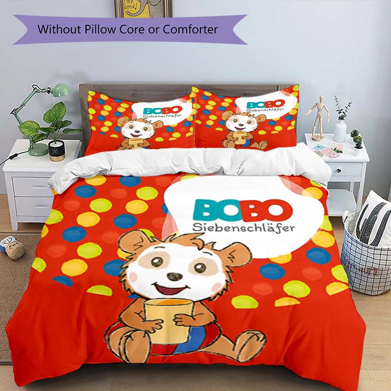 3pcs Bobo Bedding Set Duvet Cover Closure Includes 1 Duvet Cover & 2 Pillowcases, Soft and Comfortable for All Seasons.