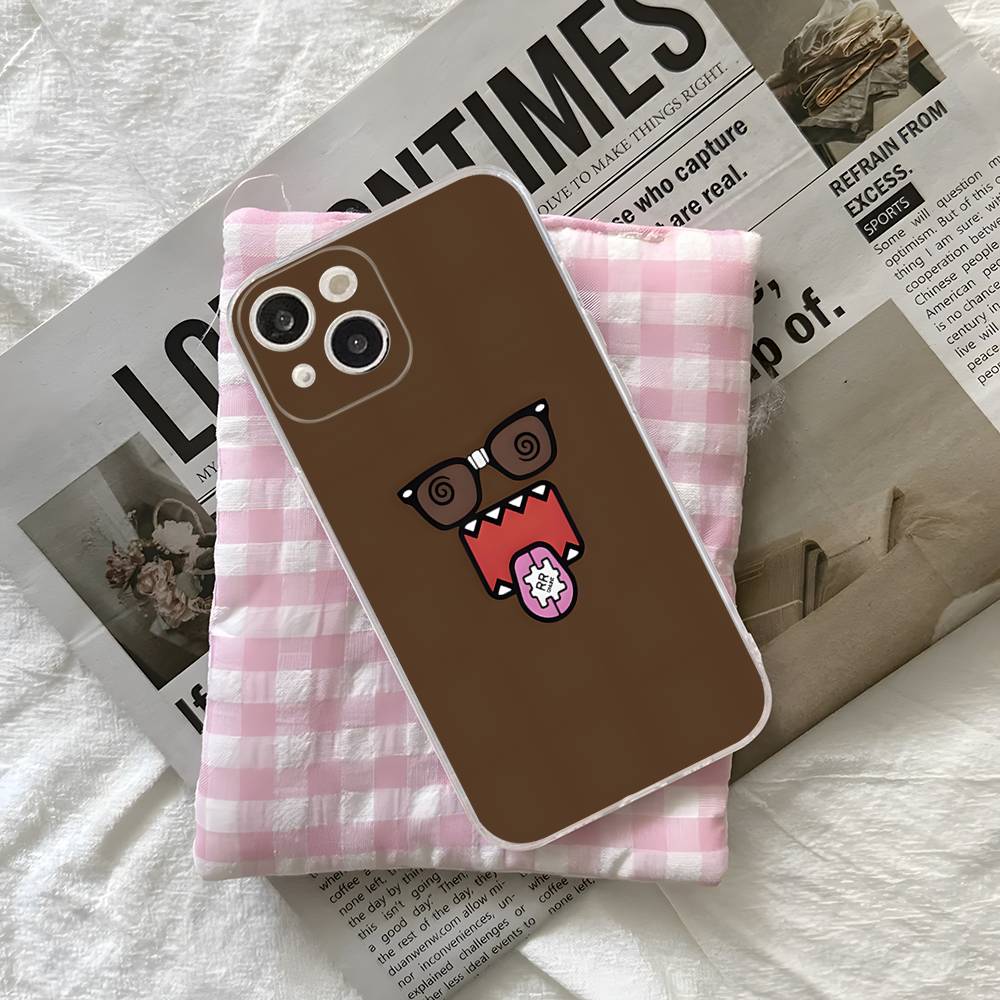 Чехол для телефона Domo Kun для iPhone 17 16e 16 15 14 13 12 11 Mini Pro Max