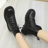 Модные женские ботинки большого размера, зимние новые высококачественные черные матовые женские мотоциклетные ботинки с нескользящей толстой подошвой, повседневные спортивные ботинки