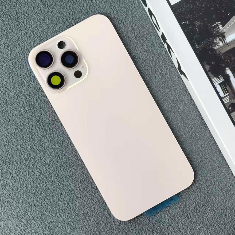 Для iPhone 16 16Plus 16Pro 16ProMax 5G Задняя крышка аккумулятора Стеклянная панель Задний корпус Рамка камеры Линза и клей Замена