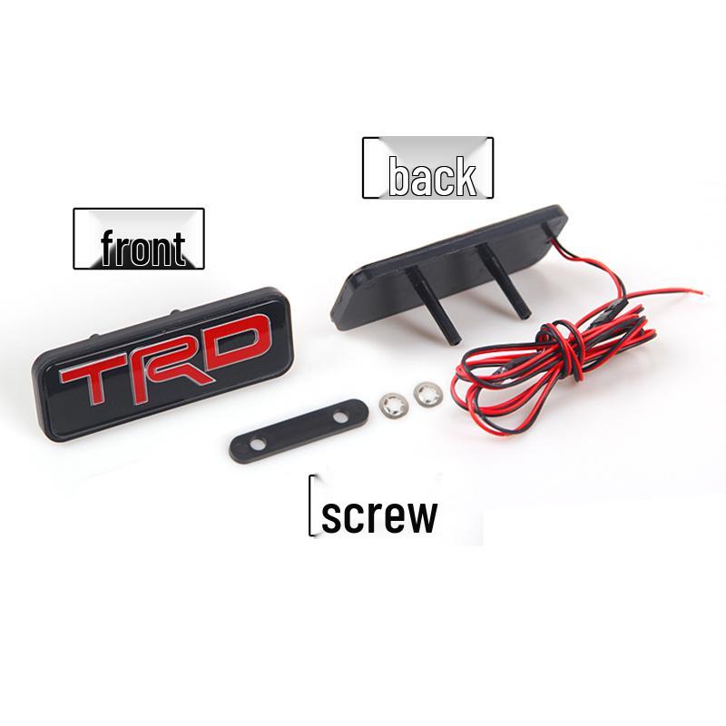 Светодиодная светящаяся эмблема решетки радиатора для модификаций автомобилей TRD/SI/M/RS