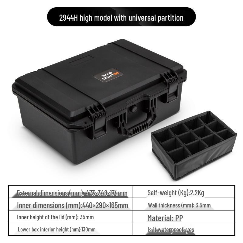 Пластиковый водонепроницаемый ударопрочный защитный бокс для камеры и оборудования