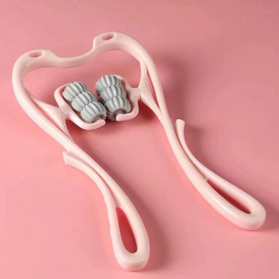 Degree Rotatable Stimulate Meridians Neck Kneading Massager Handheld Deep Tissue Cervical Spine