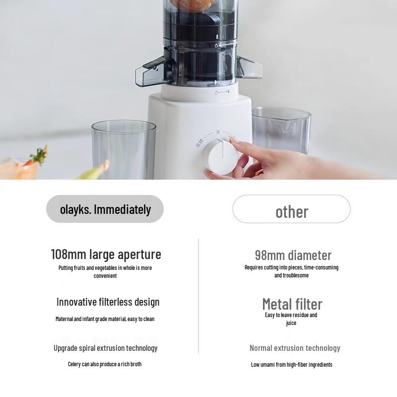 olayks Домашняя автоматическая соковыжималка холодного отжима OLK-LJ01