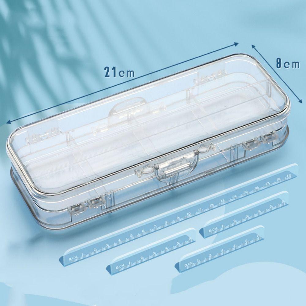 Большая вместительная коробка для хранения канцелярских принадлежностей, экономящая место, сумка для ручек и карандашей, прозрачный пенал для школы