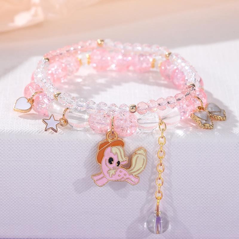 Браслет дружбы из хрустальных бусин Cinnamoroll & My Melody - Высококачественное универсальное женское украшение