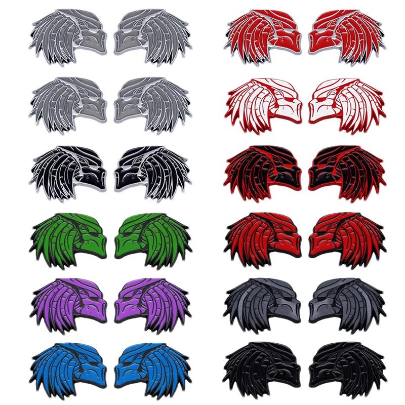 2pcs Metal Hellcat Sticker for Dodge SRT Caliber Jcuv Journey RAM Caravan Challenger Car Body Side Emblem Trunk Decal Decoration JJ1