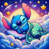 Милый Лило и Стич и Ангел Дисней Мультфильм 5d Полная Алмазная Живопись Фэнтези Сладкий Сон Стич Аниме Мозаика Вышивка Крестом Декор