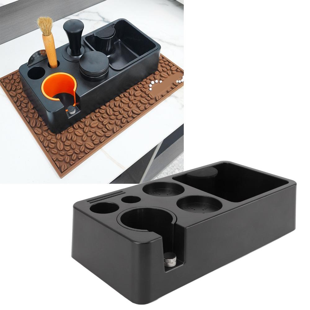 Detachable Design Portafilter Stand Black Espresso Organizer Durable Tamper Holder For Home