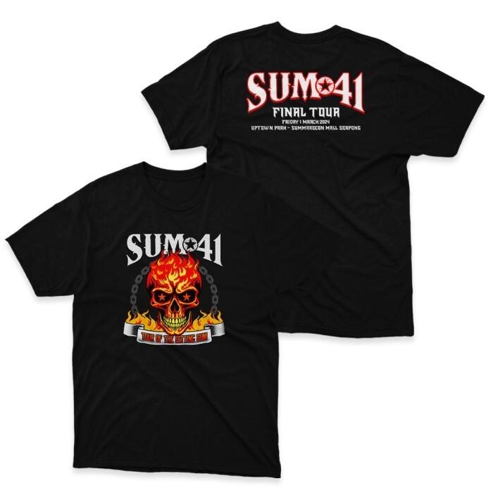 NEW SUM 41 Tour Of The Setting Sum Final Tour Black All Size Shirt OM08 Unisex T-Shirt