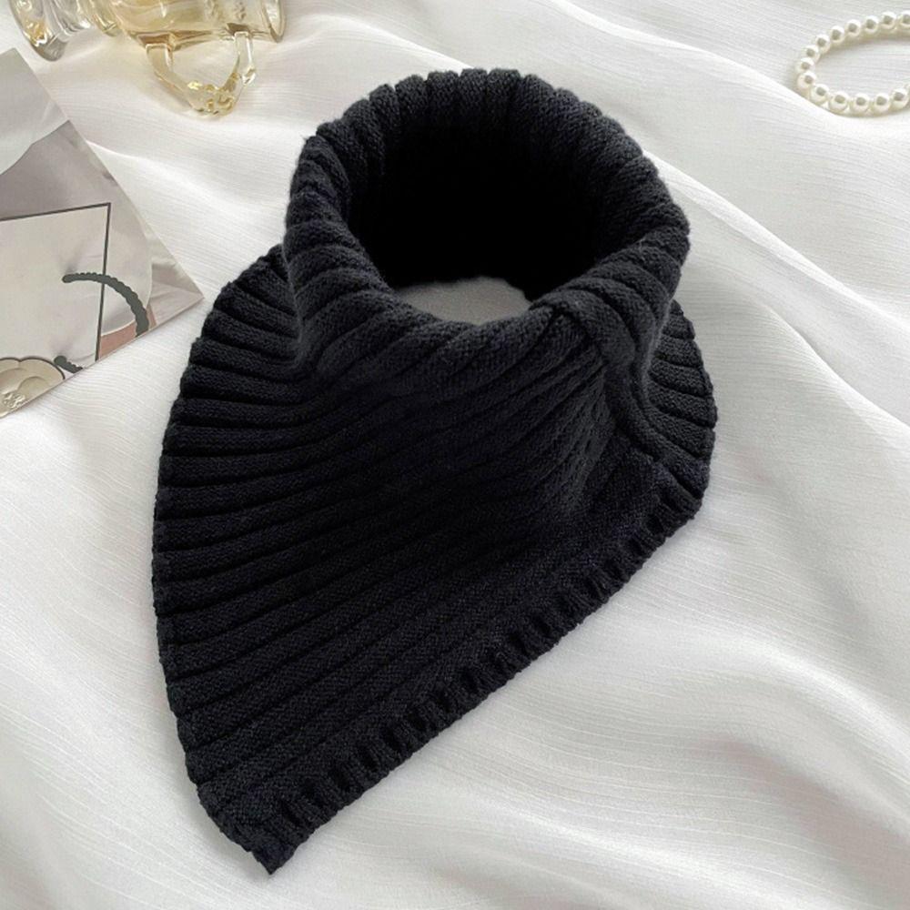 Fashion Windproof Detachable Scarf Knitted Fake Collar Turtleneck Neck Warmer