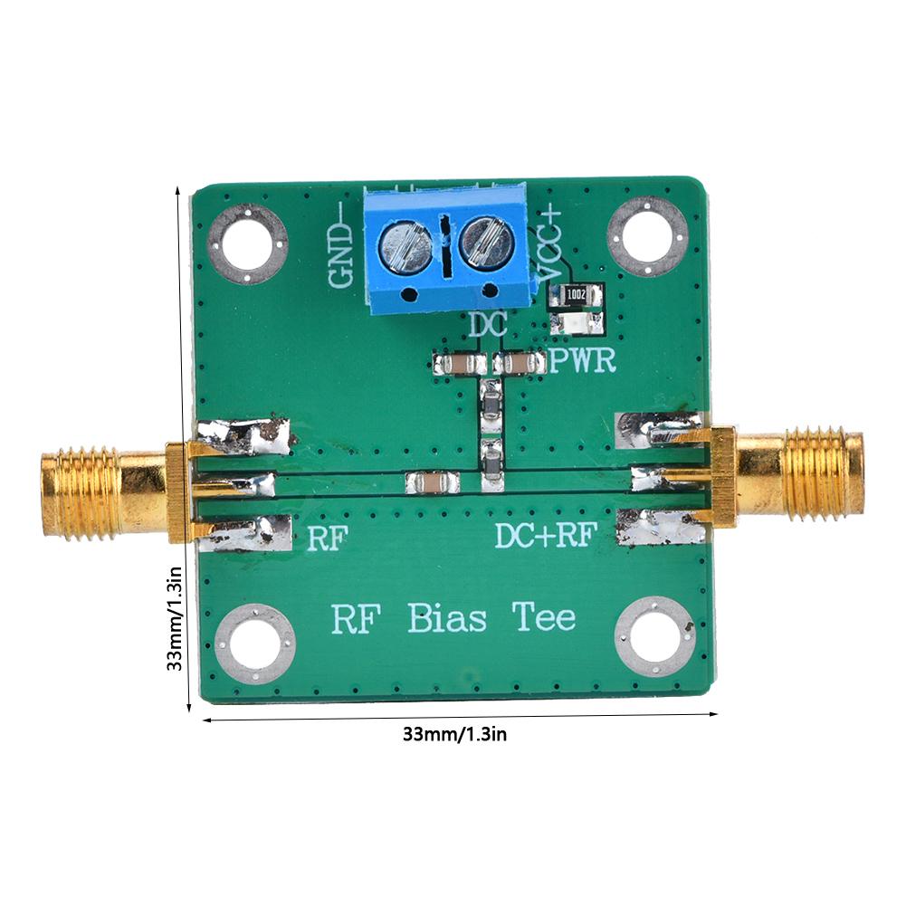Bias Tee Block RF Power Supply, 10-6000MHz Wideband Amplifier Active with SMA Connector for Communication Data Injection