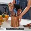 Wooden Cutlery Holder Acacia Wood Utensil Storage Box Portable Storage Rack  Countertop