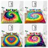 Color Background Quilt Cover Pillowcase 2 or 3 Pieces of Color Luxury Bedding Set Single Bed Double Bed Full Size Washable Zippered Bedding