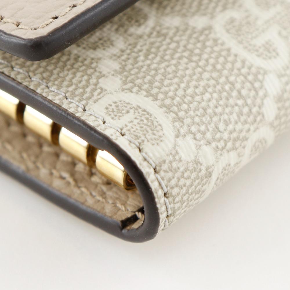 Gucci Держатель для ключей Double G Канва GG Supreme Текущий продукт кожа Женский Б/у