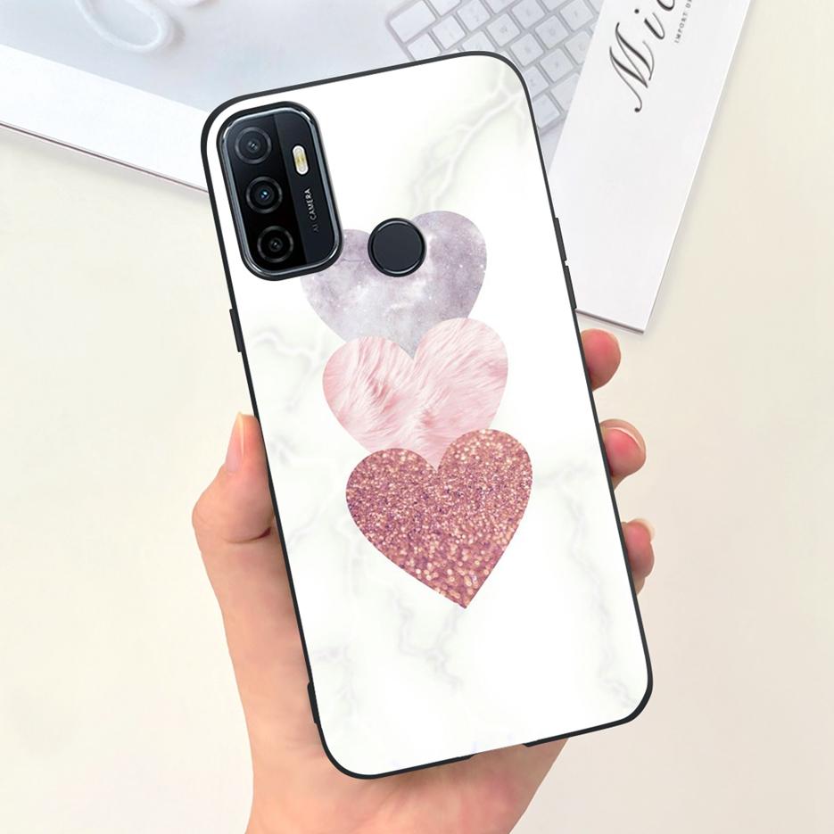 For Oppo A53 A53s Case Cute Fashion Cartoon Painted Cover Soft TPU Phone Case For Oppo A53s A 53 s OppoA53 s Fundas Coque Bumper