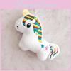 Soft Unicorn Plush Toy Pendant With Sealed Velvet Fabric For Gift Giving