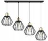 Hanging Lamp, Ceiling Chandelier, Wire Shade, Led